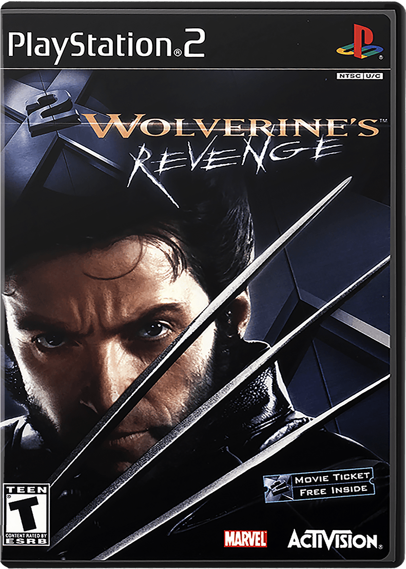 X2 Wolverines Revenge box art for Playstation 2